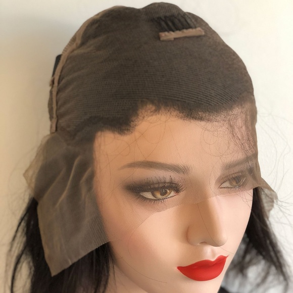 Full Lace Wig 100% Virgin Human Hair Wig 22" Wavy - Picture 5 of 7